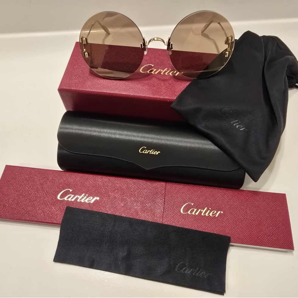 New Authentic Cartier Rimless Glasses